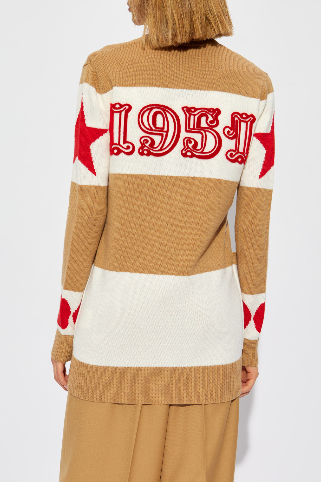 【送料&関税込】Max Mara Embroidered Wool Blend Valido Cardi Max Mara Leisure Visino women's cardigan in wool and mohair
